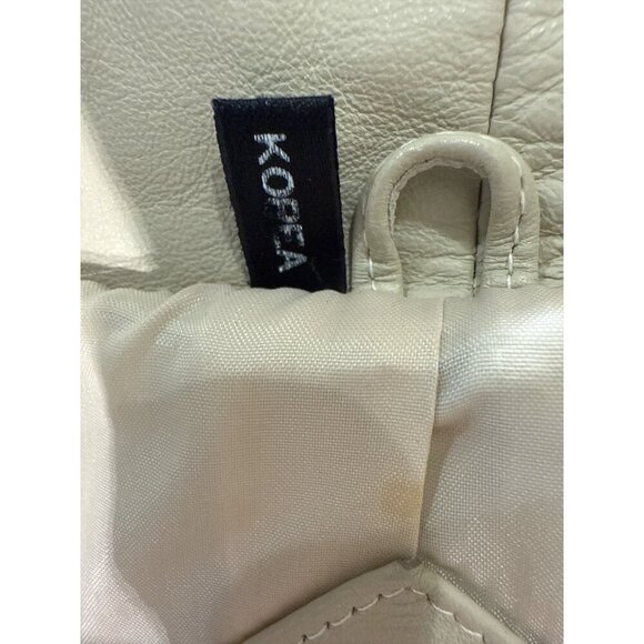 Avanti Tan Genuine Leather Bomber Jacket Size M, Made in Korea Pre-Owned - Picture 9 of 15